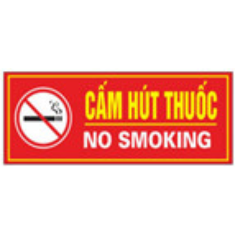 Bảng cấm hút thuốc- mica 1 mặt