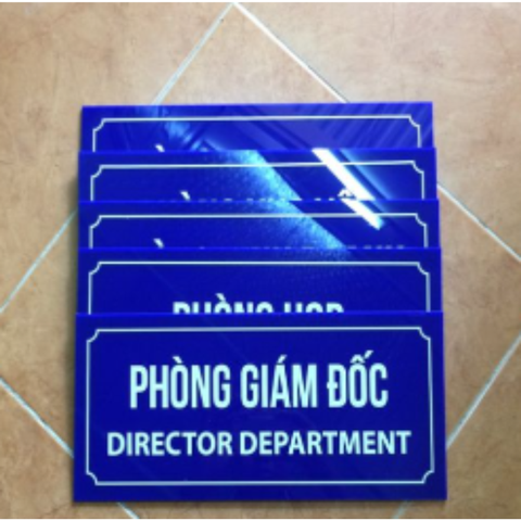 Bảng tên bộ phận mica