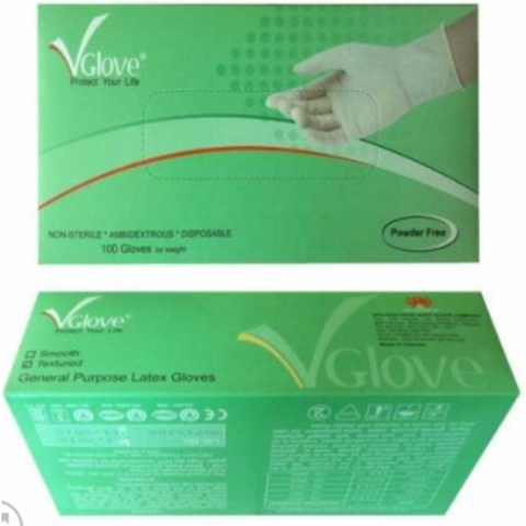 Găng tay vglove không bột ( hộp xanh )