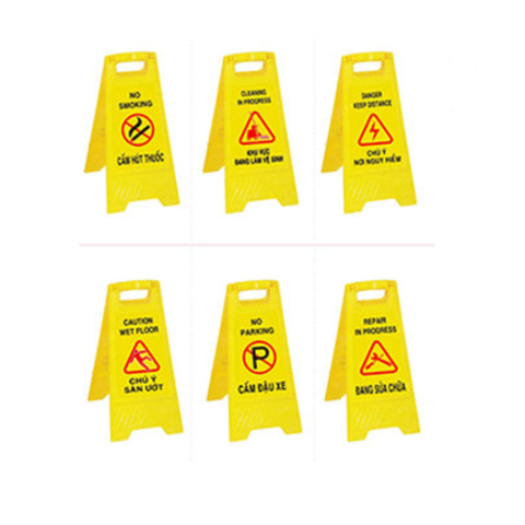 Bảng cảnh báo chữ A - Khu vực chữa cháy không nhiệm vụ cấm vào ( decal)