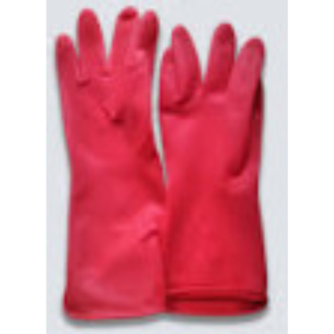 5 đôi găng tay su ngắn màu đỏ