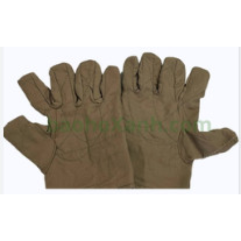 10 đôi găng tay kaki lót nỉ dày