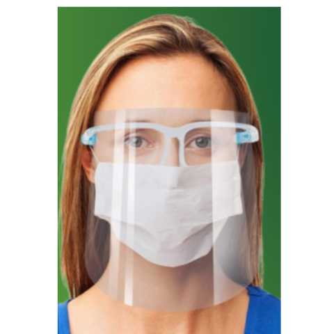 Tấm che mặt gọng xanh