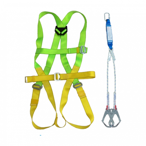 Dây an toàn toàn thân và dây treo giảm sóc 2 móc thép