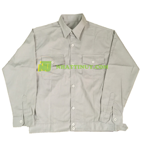 Áo kaki 368 màu ghi