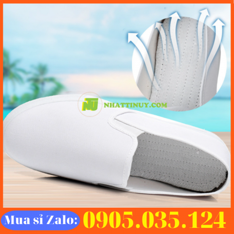 Giày nam y tá đế mềm thoáng khí chống trơn trượt