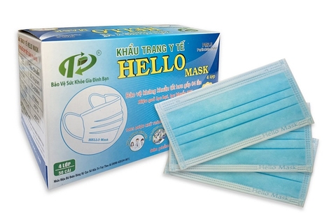 Khẩu trang 4 lớp (Khẩu trang Hello Mask 4 lớp)