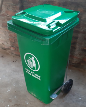 Thùng rác 120 lít chân đạp