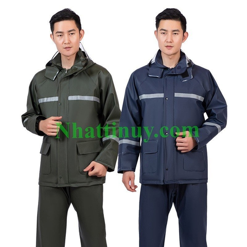 Áo mưa bộ phản quang..