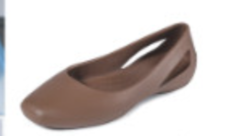 Giày đi mưa bít mũi có quai màu nâu