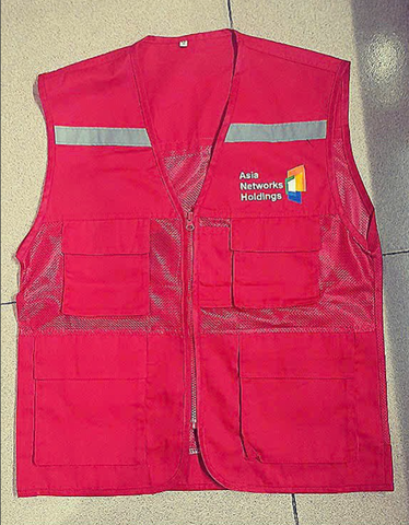 Áo Ghile lưới màu đỏ