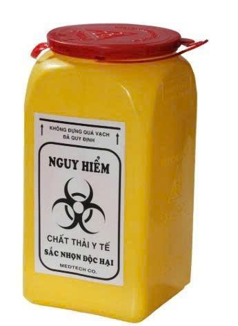 Hộp đựng vật sắc nhọn y tế AK 1.5 Lít