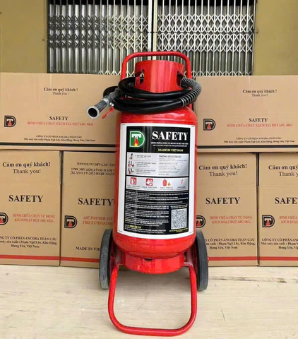 Bình chữa cháy xe đẩy bột SAFETY 35kg ABC