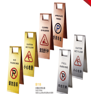 Bảng cảnh báo chữ A kim loại