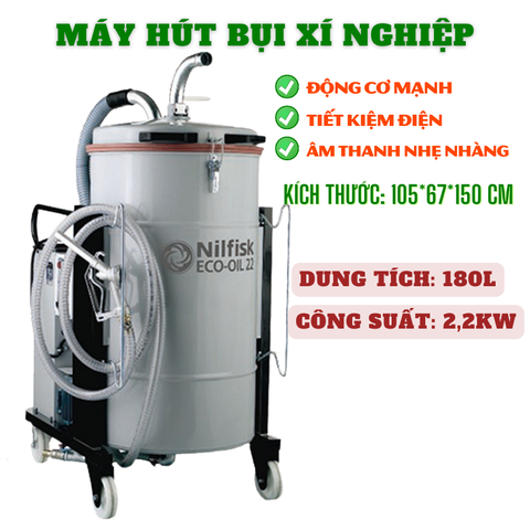 Máy hút bụi công nghiệp tách dầu làm mát Nilfisk Leach ECO-OIL22