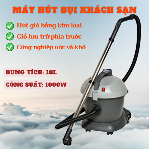 Máy hút bụi khách sạn không ồn Nilfisk GD1018