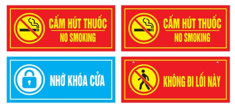 Bảng nhớ khóa cửa - mica 1 mặt