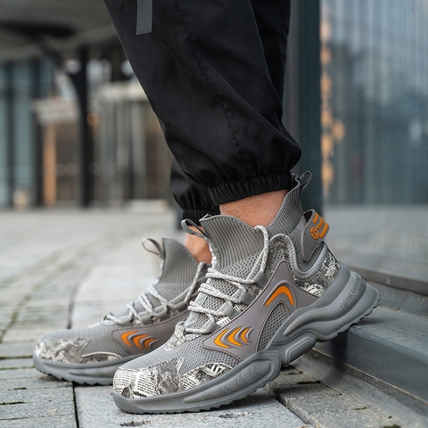 Giày lao động nam da bò Rodo chống va đập chống đâm thủng, đế thoáng khí