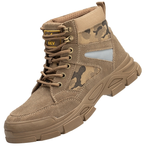 Giày bảo hộ da bò Rodo chống va đập chống đâm thủng, đế thoáng khí