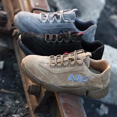 Giày chống đinh Rodo tiêu chuẩn Châu Âu Kevlar thoáng khí da lộn