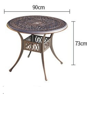 Bộ bàn ghế nhôm đúc