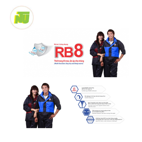 Áo mưa bộ Rando RB8 (có in Intercon)