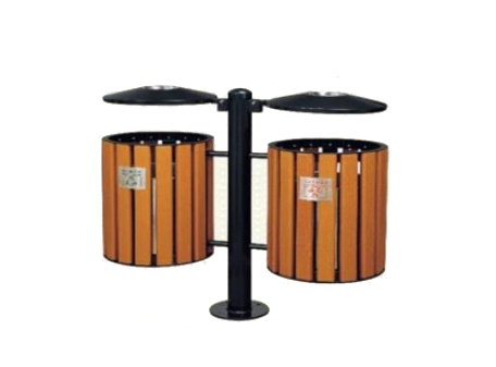 THÙNG RÁC GỖ TREO ĐÔI NGOÀI TRỜI