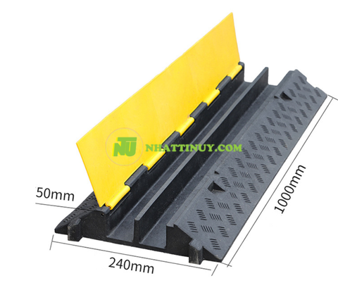 Gờ giảm tốc 2 rãnh luồn dây điện