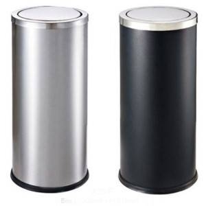 THÙNG RÁC INOX KHÁCH SẠN NẮP LẬT A35-F