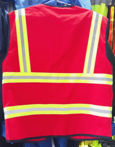 Áo ghile có phản quang đỏ