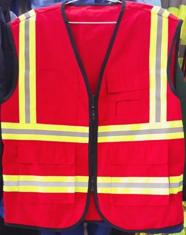 Áo ghile có phản quang đỏ