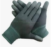 Găng tay phủ PU ngón xám