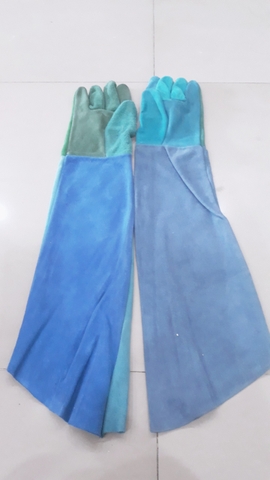Găng tay da hàn dài