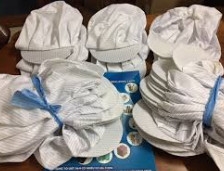 Mũ tĩnh điện trắng nữ