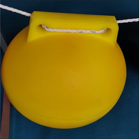 Phao nổi phân làn 2 tai D300mm- màu vàng