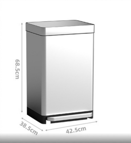 Thùng rác inox chân đạp 50 lít cao cấp
