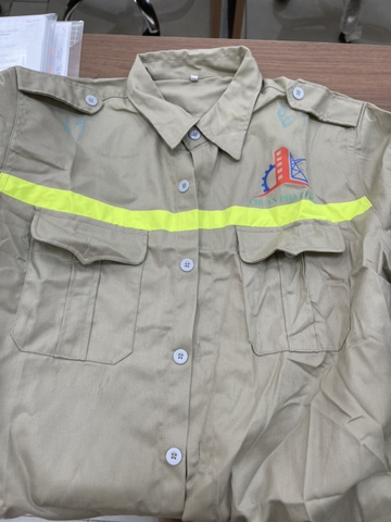 Áo kaki 65/35 màu ghi sáng-Chuẩn Phát