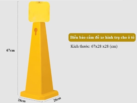 Bảng cảnh báo trụ đứng