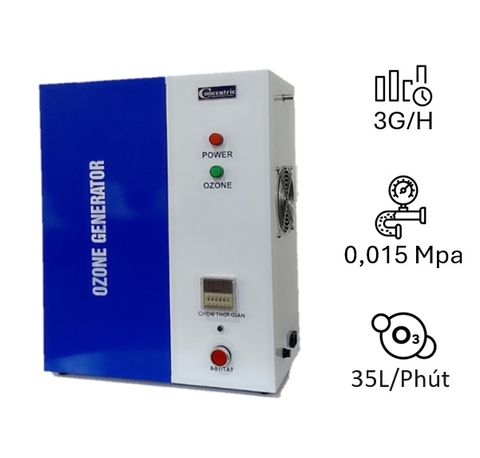 Máy Ozone Công nghiệp CONCENTRIC DO3 - Khử Khuẩn Và Khử Mùi Hiệu Quả