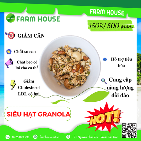 7 Lợi ích từ Siêu Hạt Granola dành cho sức khỏe của bạn