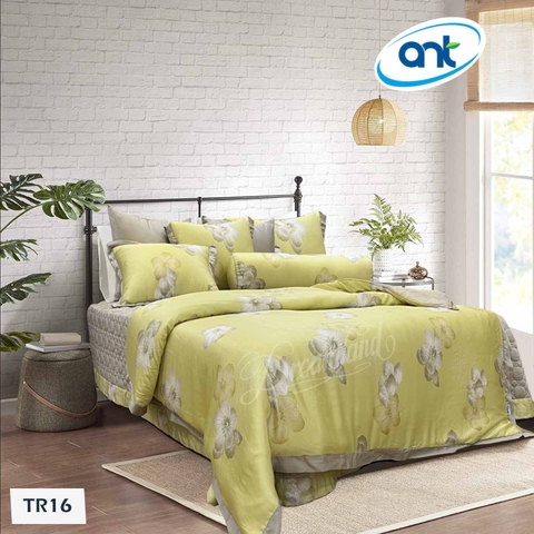 Bộ Chăn Ga Gối Tencel Hoàng Gia H16