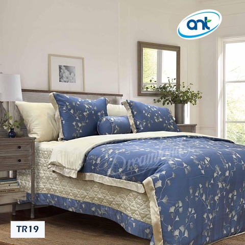 Bộ Chăn Ga Gối Tencel Hoàng Gia S19