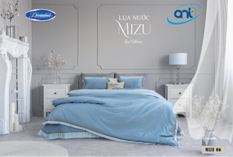Bộ Chăn Ga Gối Tencel Lụa Nước MIZU06