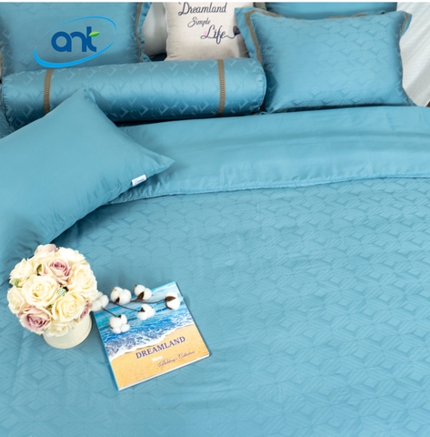 Bộ Chăn Ga Gối Tơ Tằm Cao Cấp TMS05