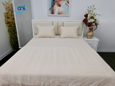 Bộ Chăn Ga Gối Ogarnic Tơ Tằm JQ13