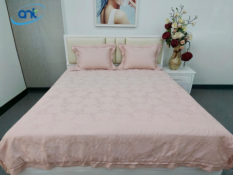 Bộ Chăn Ga Gối Ogarnic Tơ Tằm JQ02