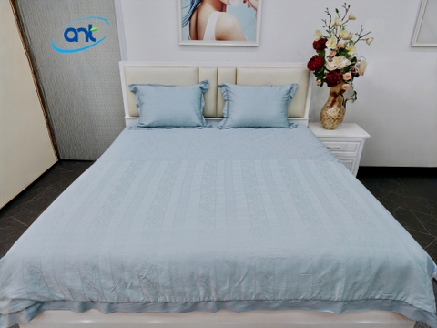 Bộ Chăn Ga Gối Ogarnic Tơ Tằm JQ12