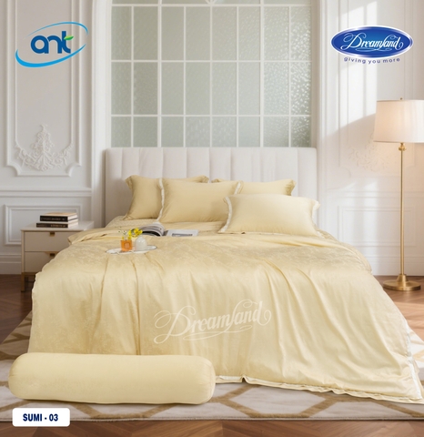 Bộ Chăn Ga Gối Tencel Lụa Jacquar SUMI03