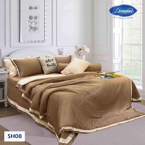 Bộ Chăn Ga Gối Tencel Hoàng Gia SH08