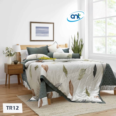 Bộ Chăn Ga Gối Tencel Hoàng Gia H12